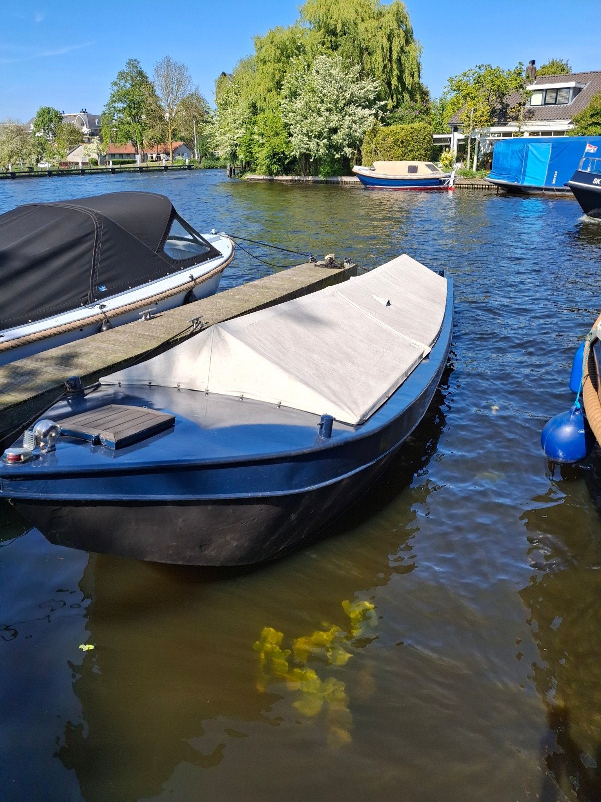 Vlet met Binnenboordmotor, Vlet, Ophalen of Verzenden, Binnenboordmotor