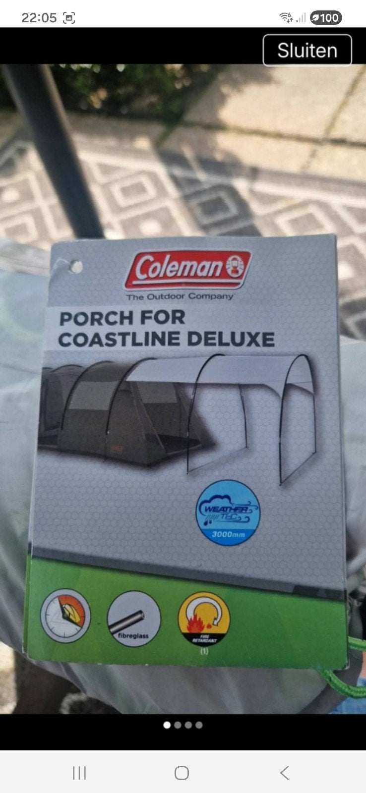 Coleman Tent Luifel, Ophalen of Verzenden, Gebruikt