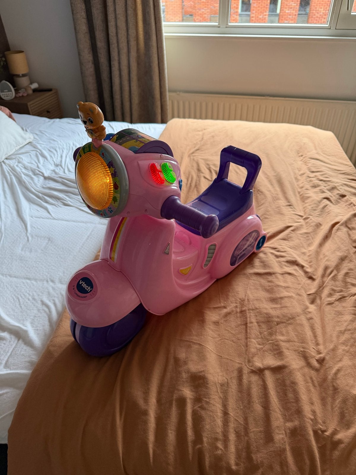 VTech 2-in-1 Loopscooter Roze - Flytec scooter, Ophalen, Gebruikt, Loopfiets