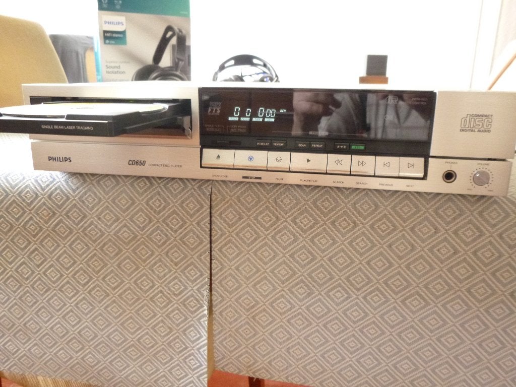 Philips  CD650 CD-speler in orginele doos, Ophalen, Zo goed als nieuw, Philips