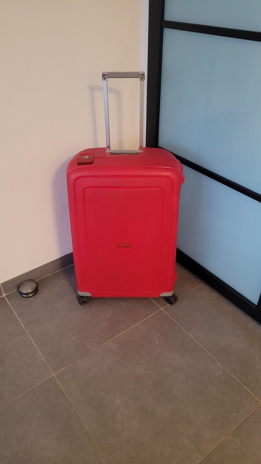 Samsonite S'Cure Spinner Koffer 75cm Crimson Red ZGAN, Ophalen, Zo goed als nieuw, Wieltjes