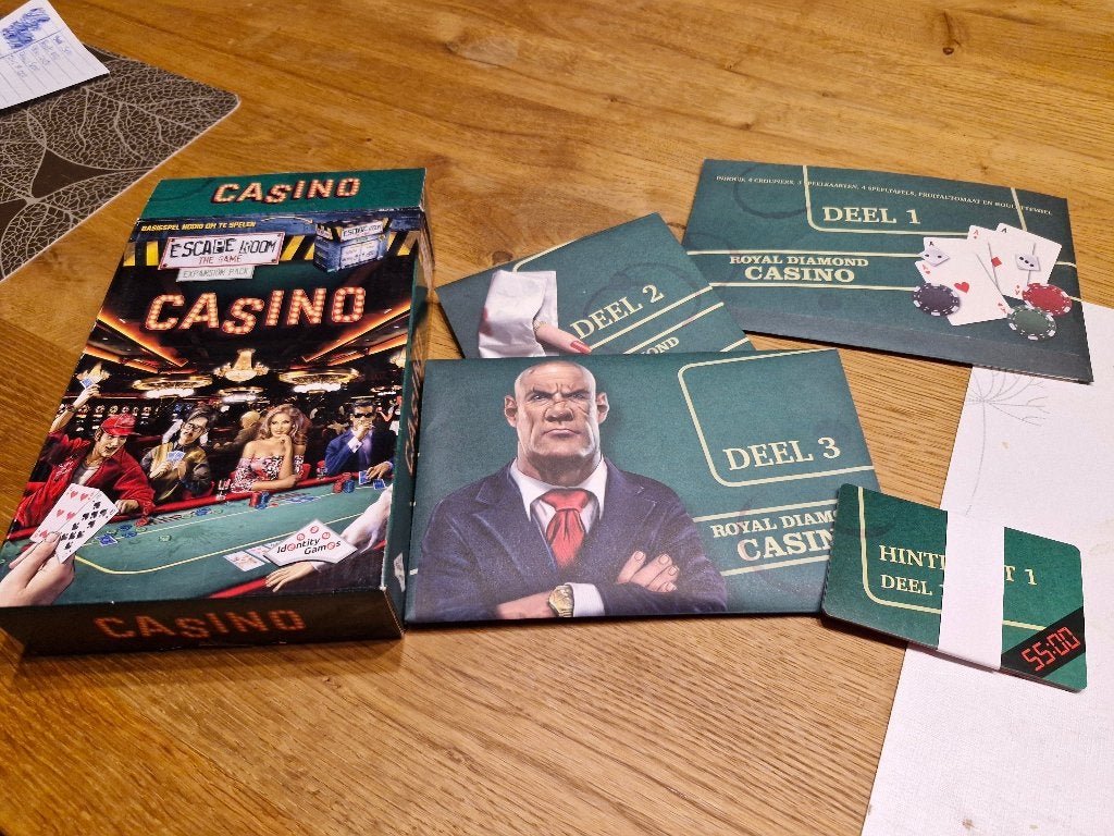 Escaperoom Casino, Ophalen of Verzenden, Minder dan 500 stukjes, Zo goed als nieuw, Overige typen