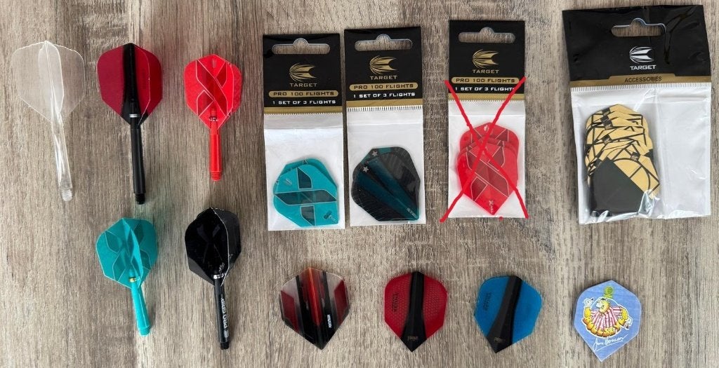 Diverse dart flights, Sport en Fitness, Ophalen of Verzenden, Nieuw, Flights