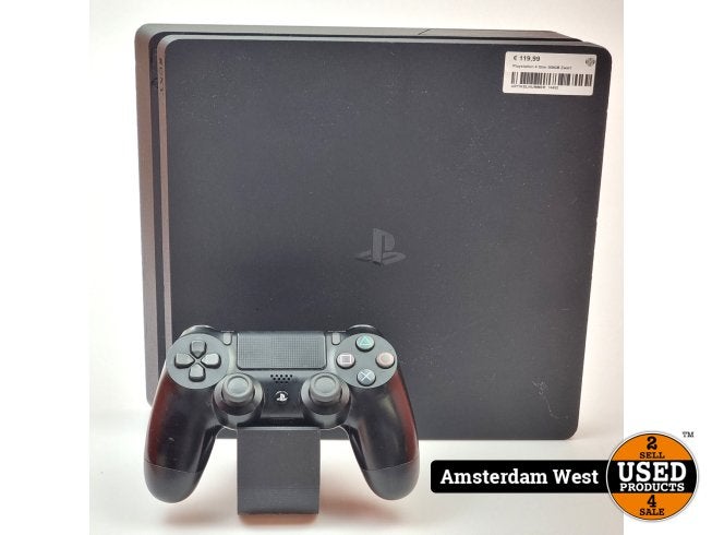 Playstation 4 Slim 500GB Zwart, Spelcomputers en Games, Spelcomputers | Sony PlayStation 4, Sony, Zo goed als nieuw, Support@sony.com