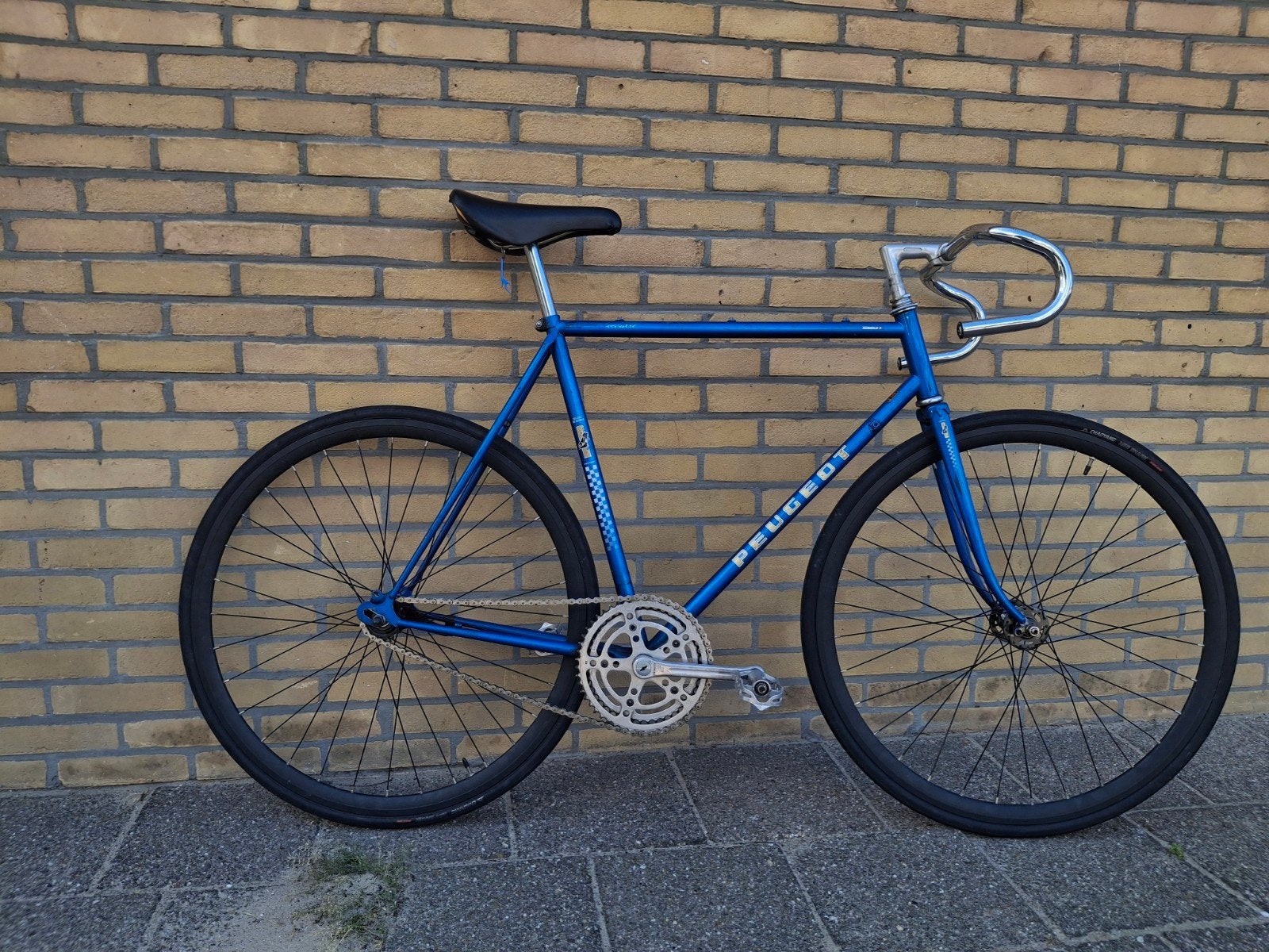Peugeot racefiets singlespeed, Gebruikt, Staal, Heren, 57 tot 61 cm