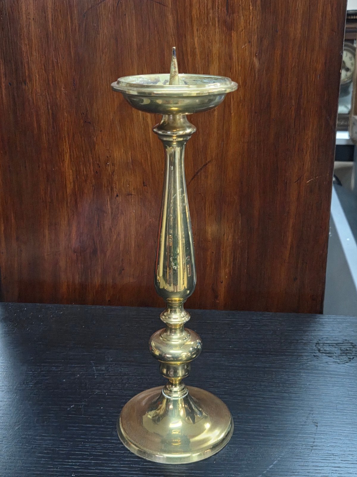 Antieke Messing Kandelaar - Elegant en Tijdloos