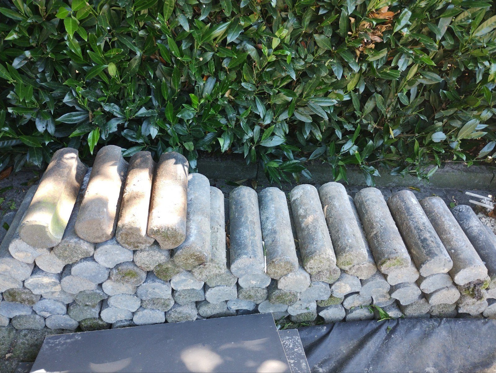 Palisade betonnen opsluit paaltjes 8 x 20 cm 100 stuks, Ophalen, Overige materialen, Gebruikt, Overige typen