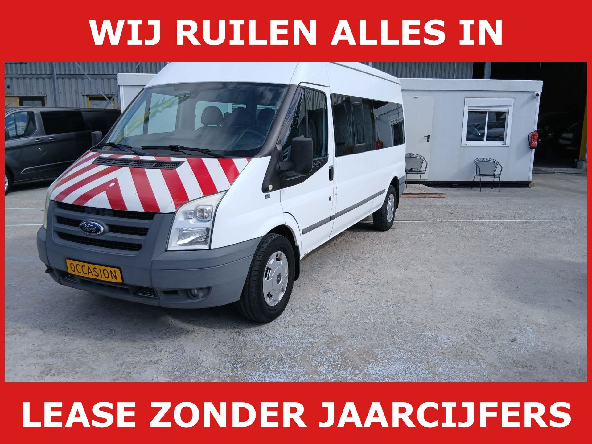 Ford Transit Kombi 350L 2.2 TDCI l 3 h 2 9 pers, Auto's, Achterwielaandrijving, Gebruikt, Overige carrosserieën, Wit