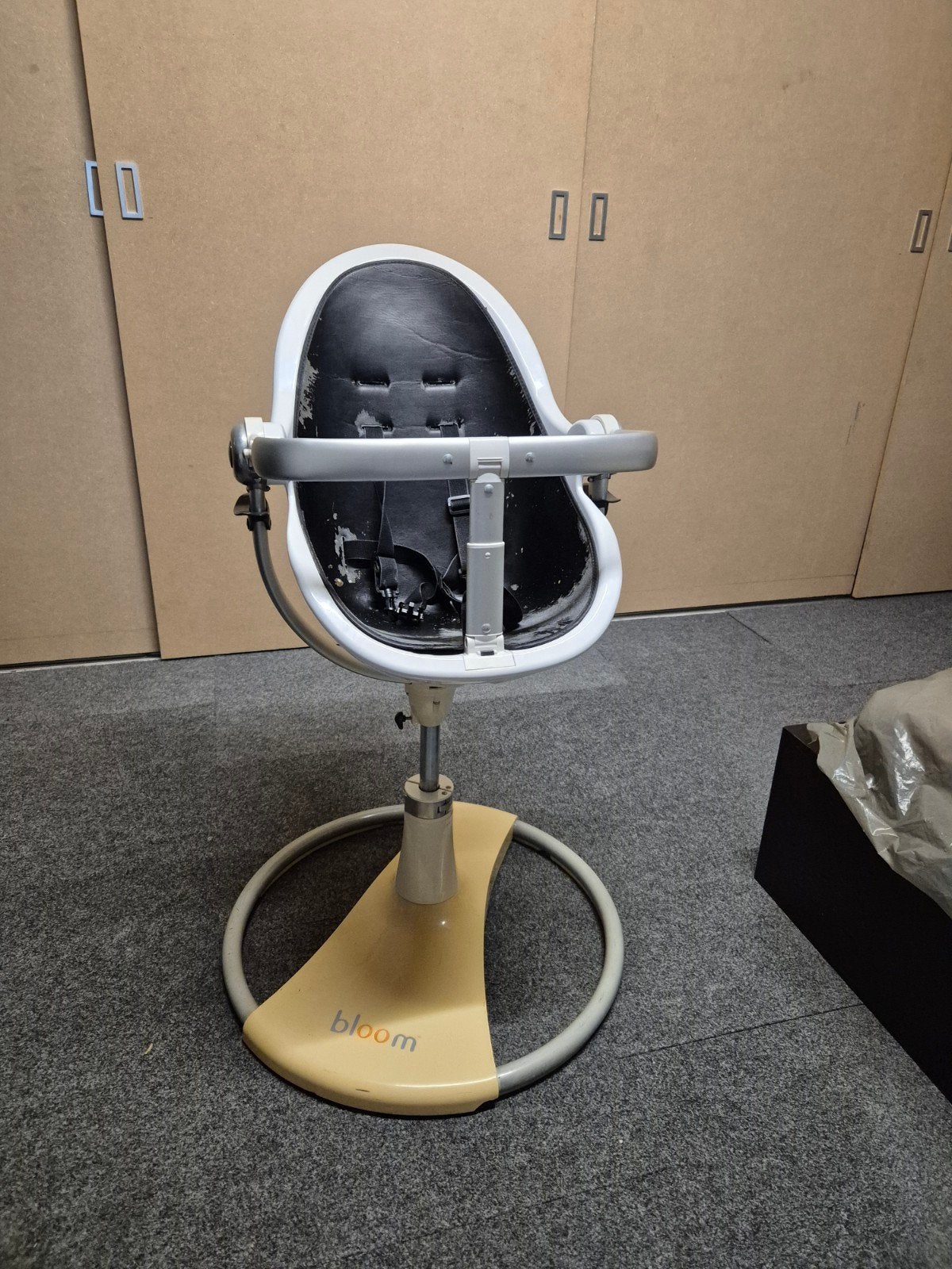 Bloom Fresco Chrome kinderstoel - Wit/Zwart, Ophalen of Verzenden, Gebruikt, Overige typen, Gordel(s)