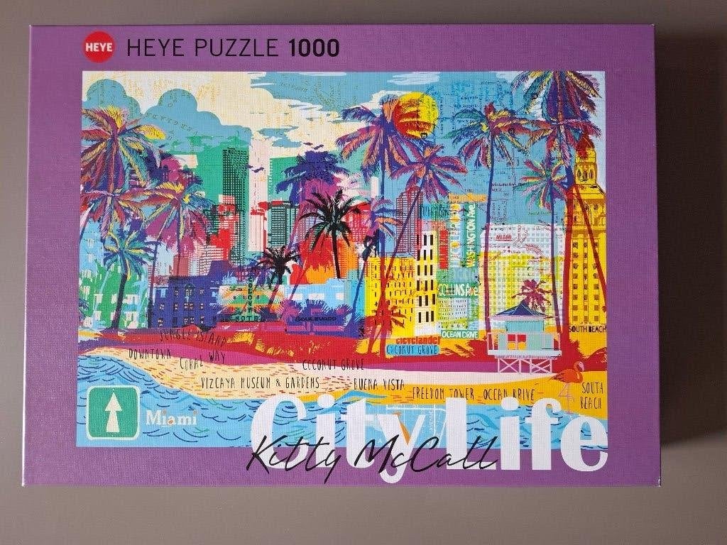 Legpuzzel I love Miami!, Ophalen of Verzenden, 500 t/m 1500 stukjes, Zo goed als nieuw, Legpuzzel