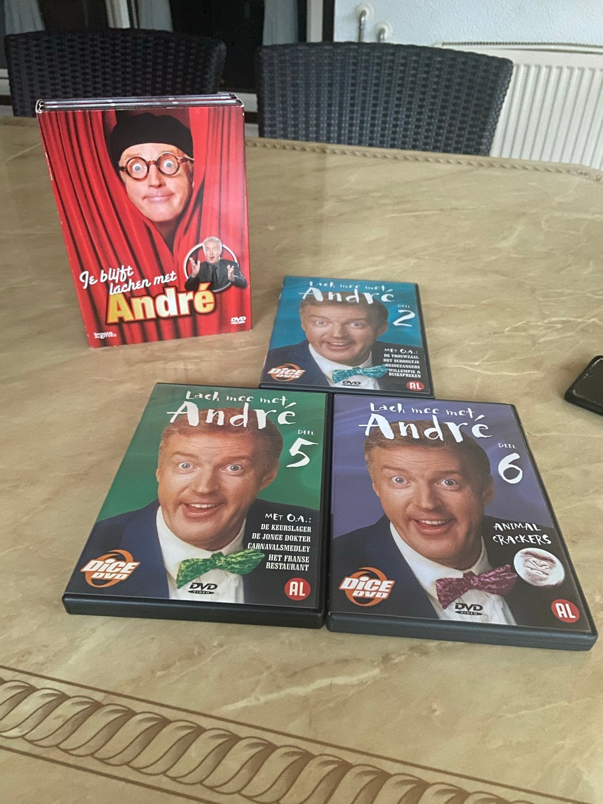 Lach mee met André van Duin -  DVD Collectie, Overige artiesten, Alle leeftijden, Zo goed als nieuw, Verzamelbox of complete uitgave