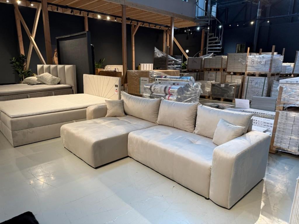 Voorraad | Hoekbank U-bank, slaapbank | Showroom Utrecht