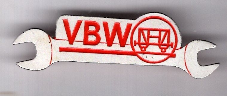 V.B.W. zilverkl steeksleutel gereedschap broche ( H_201), Verzenden, Nieuw, Merk, Speldje of Pin