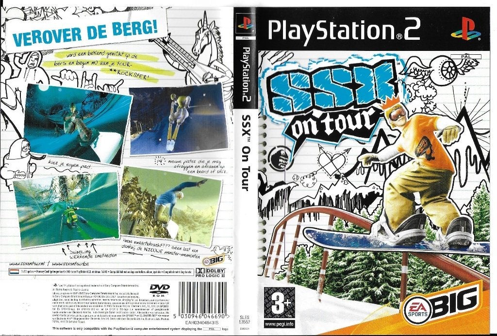 SSX On Tour – PlayStation 2 (PS2), Gebruikt, 2 spelers, Eén computer, Ophalen of Verzenden
