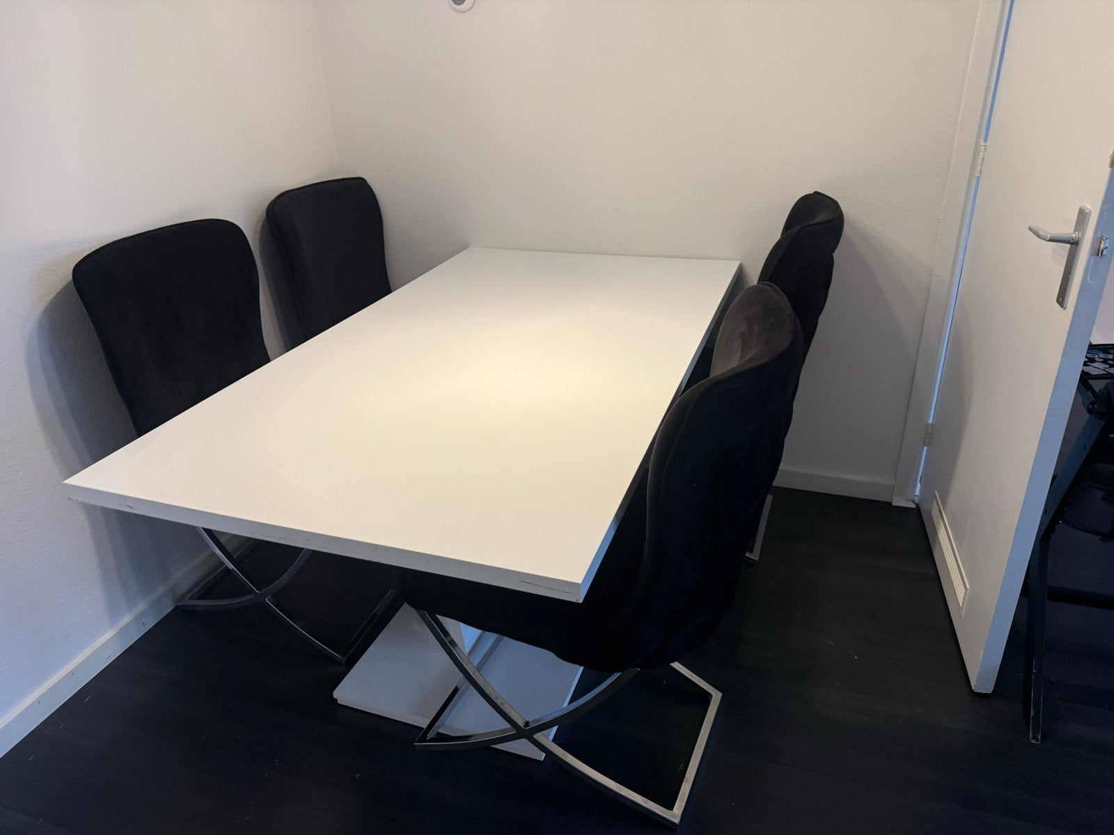 Eethoek tafel met lichte gebruikerssporen, Ophalen, Gebruikt, 100 tot 150 cm, 50 tot 100 cm