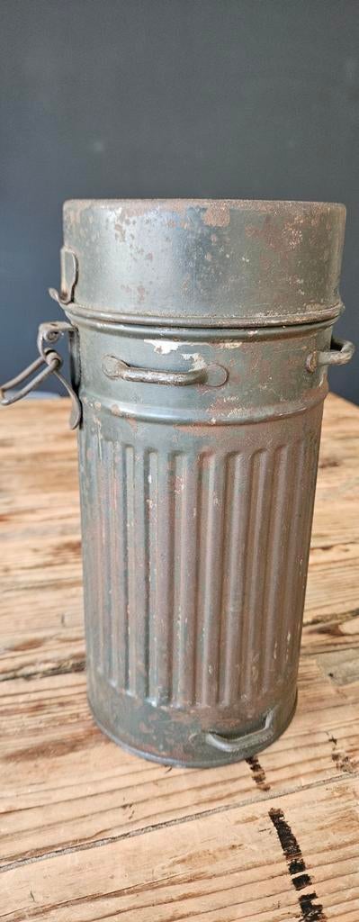 Duitse AUER gasmaskerhouder Luftschutz (1930-1945), Verzamelen, Ophalen of Verzenden