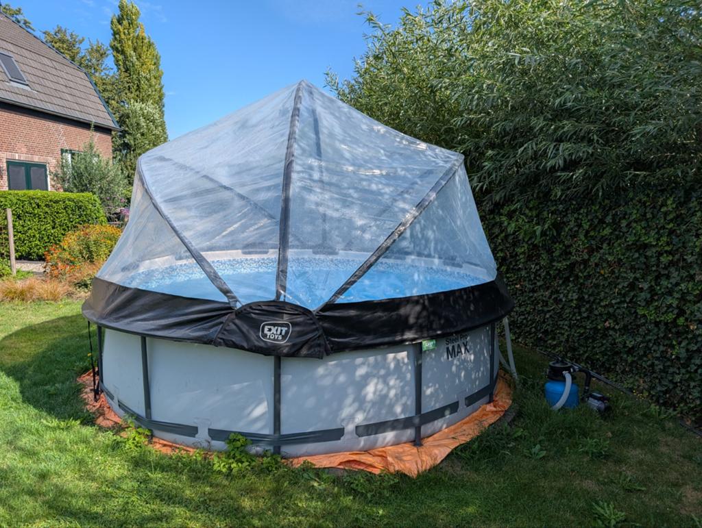 Bestway Opzetzwembad Steel Pro Max Set Rond - Ø 366 x 100 cm, Ophalen, Minder dan 80 cm, Rond, 300 cm of meer