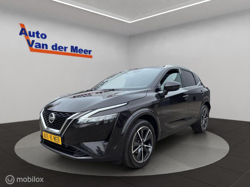 Nissan Qashqai 1.3 MHEV Xtronic Tekna Plus, Gebruikt, Zwart, 4 cilinders, Automatische klimaatregeling