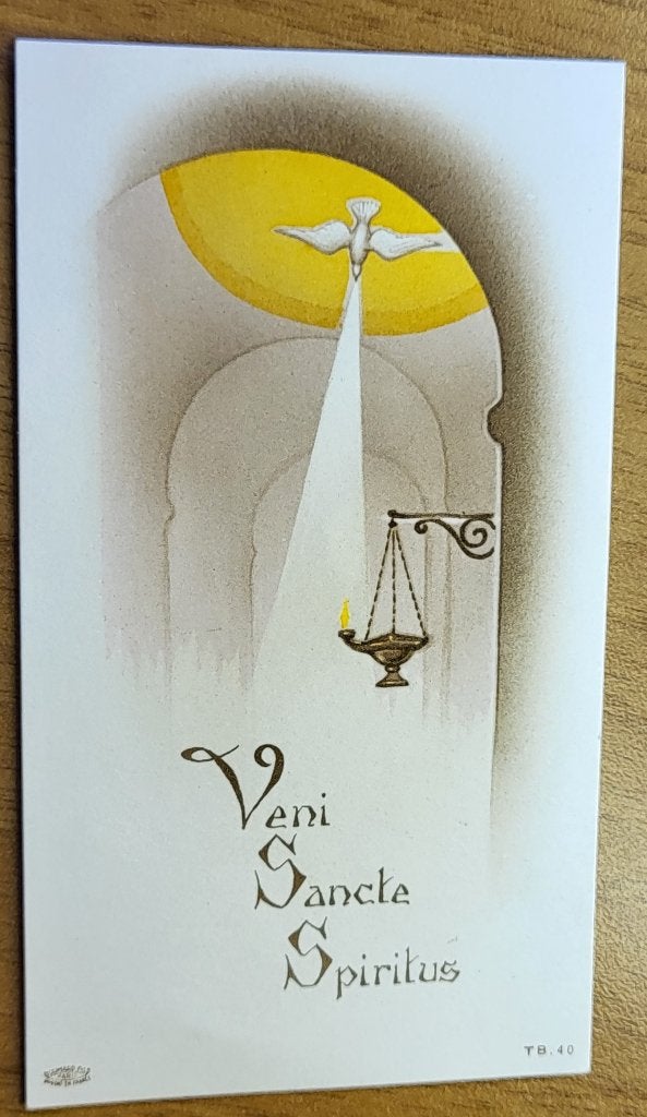 TB 40 BOUMARD FILS De communie „Veni Sancte Spiritus” .., Ophalen of Verzenden, Bidprentje