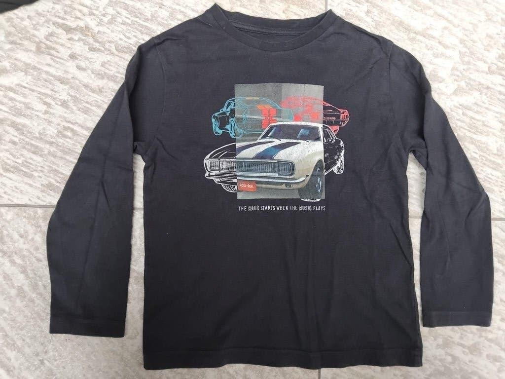 Mayoral longsleeve blauw auto maat 116 T-shirt lang mouw, Gebruikt, Mayoral, Ophalen of Verzenden, Shirt of Longsleeve