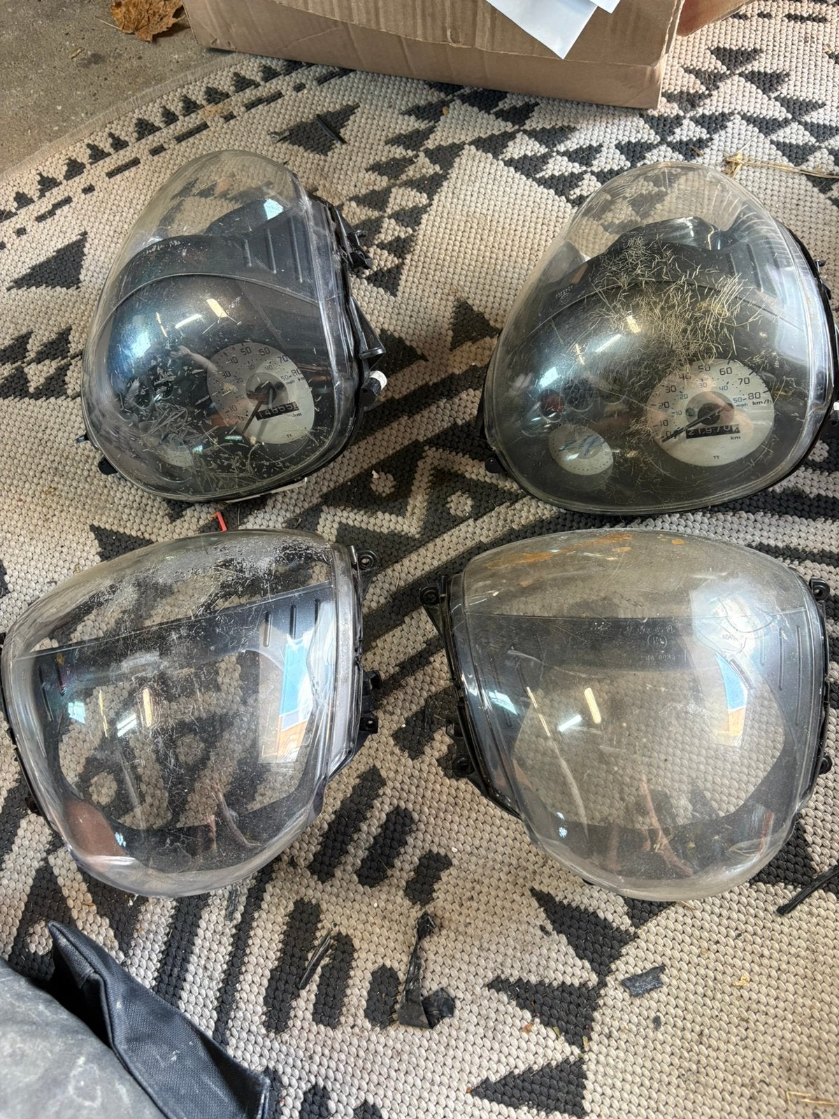 4x zip tellerglas met teller, Ophalen of Verzenden, Zo goed als nieuw, Overige typen