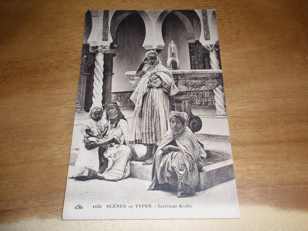 Arabie Dames traditioneel Scenes et Types  Etnografie Afrika, Verzamelen, Ansichtkaarten | Themakaarten, Verzenden, Voor 1920