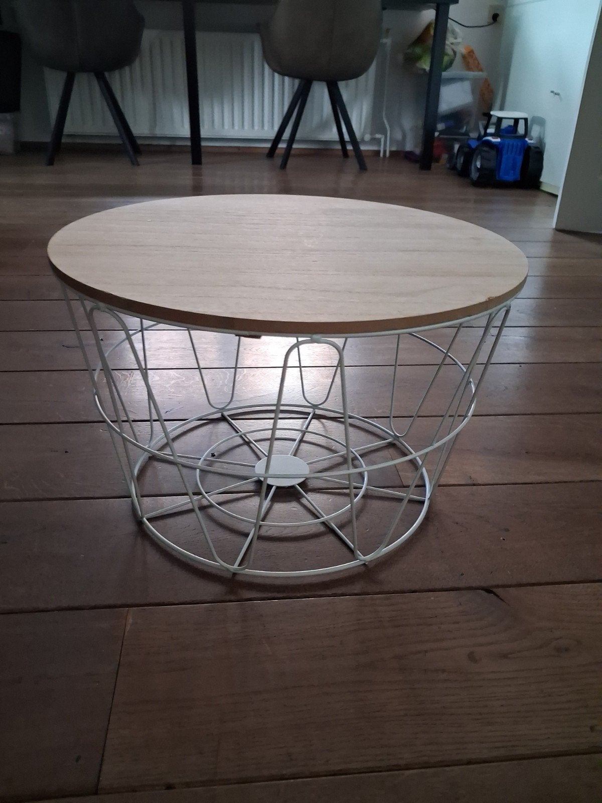 Bijzettafel / dekenmand. wit, Ophalen, Minder dan 45 cm, Minder dan 55 cm, Metaal of Aluminium