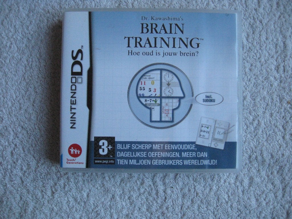 Brain Training: hoe oud is jouw brein ? Dr. Kawashima, Puzzel en Educatief, 1 speler, Ophalen of Verzenden, Zo goed als nieuw