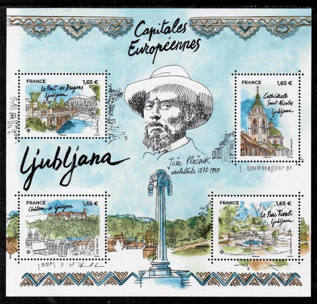 Jaar 2022 Yv F 5569 Bloc Capitales Européennes - Ljubljana., Ophalen of Verzenden, Postfris