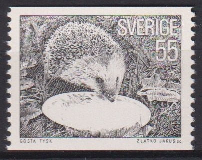 Zweden 1979 Egel dier, Postzegels en Munten, Verzenden, Postfris, Dier of Natuur