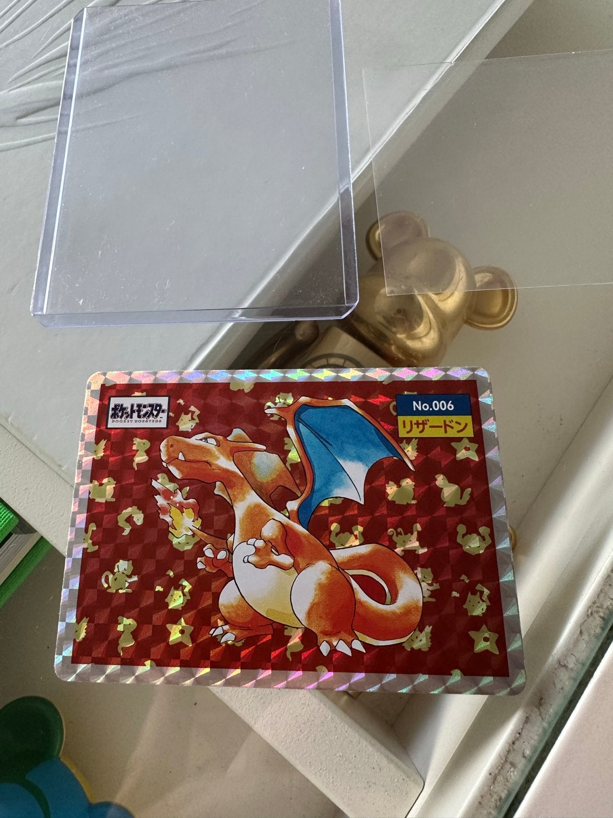 Topsun Charizard No. 006 Holo Pokemon Kaart Japan, Ophalen of Verzenden, Zo goed als nieuw, Losse kaart, Foil