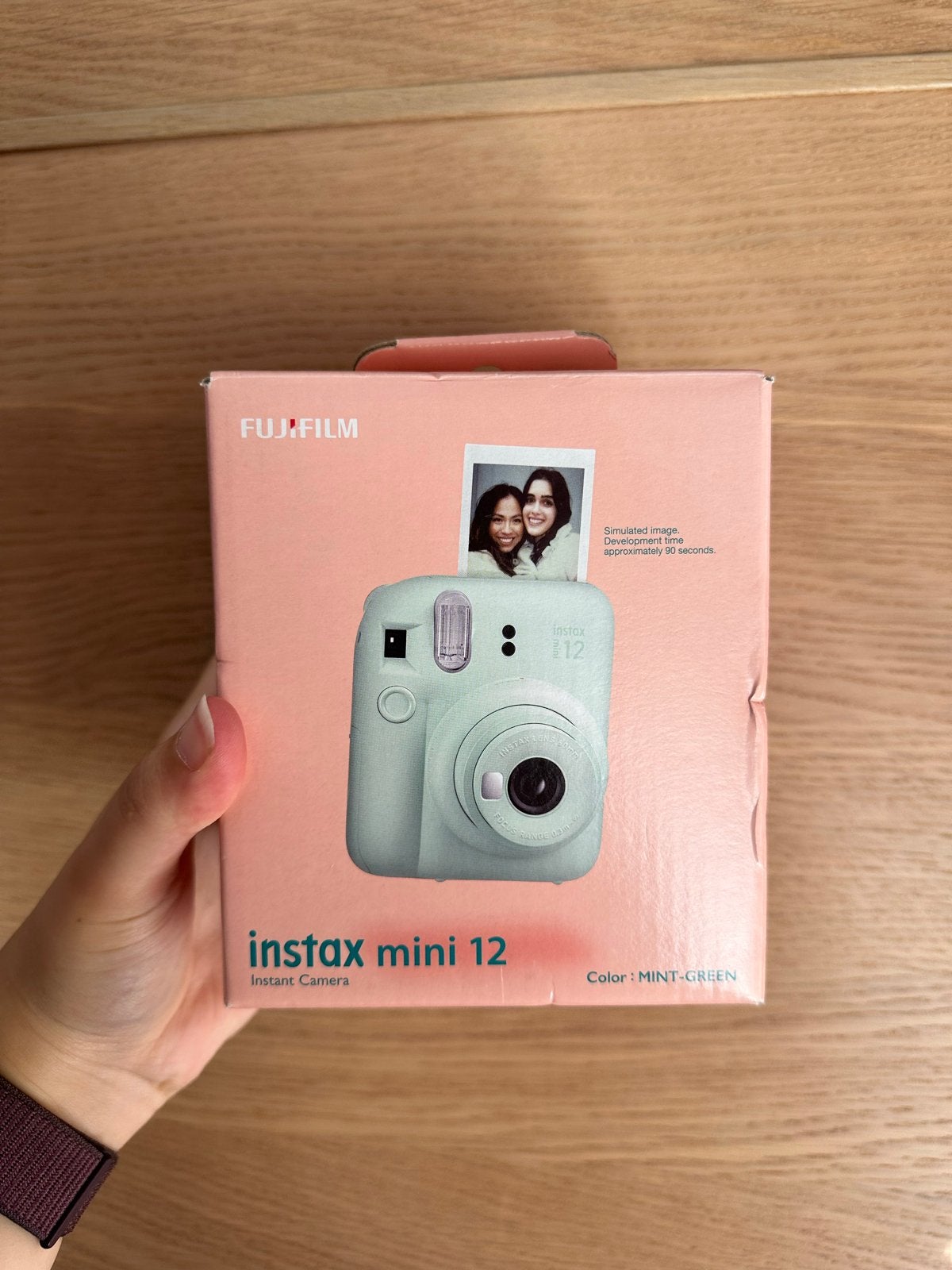 Nieuwe Instax Mini 12 camera - Mint Green, Ingebouwde flitser, Handleiding, Nieuw, Instant camera