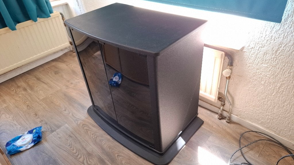 Tv kast met glazen deurtjes, Ophalen, Gebruikt, 50 tot 100 cm, Minder dan 100 cm