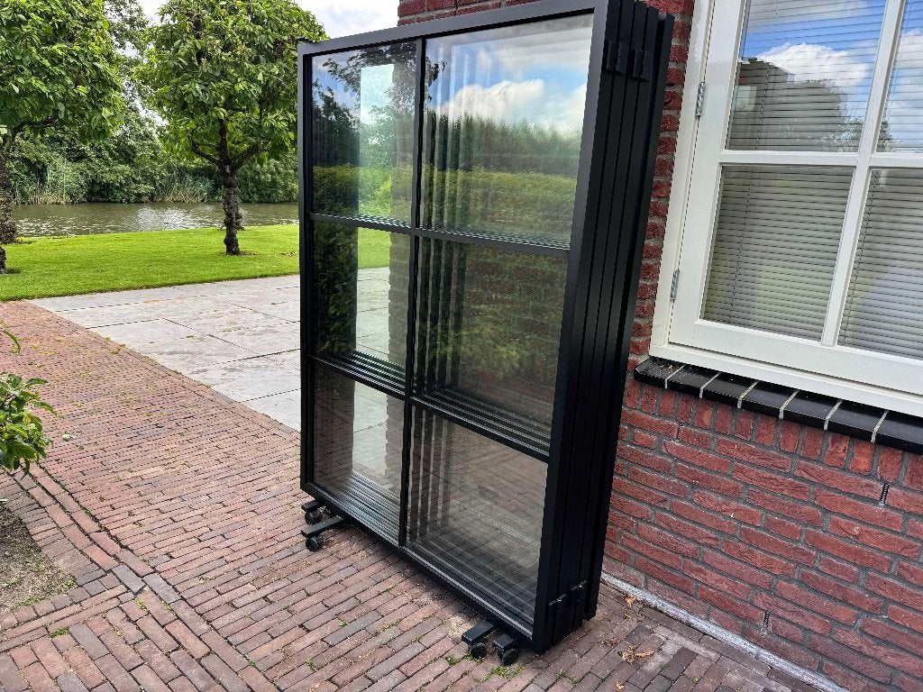 mobiel windscherm paraconstruct, Caravans en Kamperen, Windschermen, Zo goed als nieuw, Uittrekbaar, Ophalen