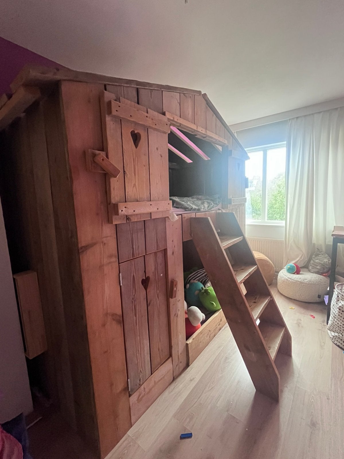 Mooi stijgerhouten bed, Antiek en Kunst, Ophalen