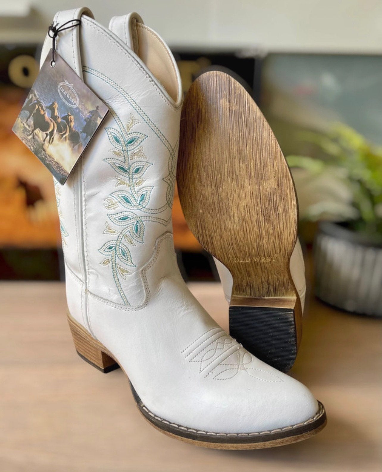 35 Meisjes kinder cowboy western laarzen echt leder wit, Info@lunamex.com, Lunamex Trading, Meisje, Nieuw