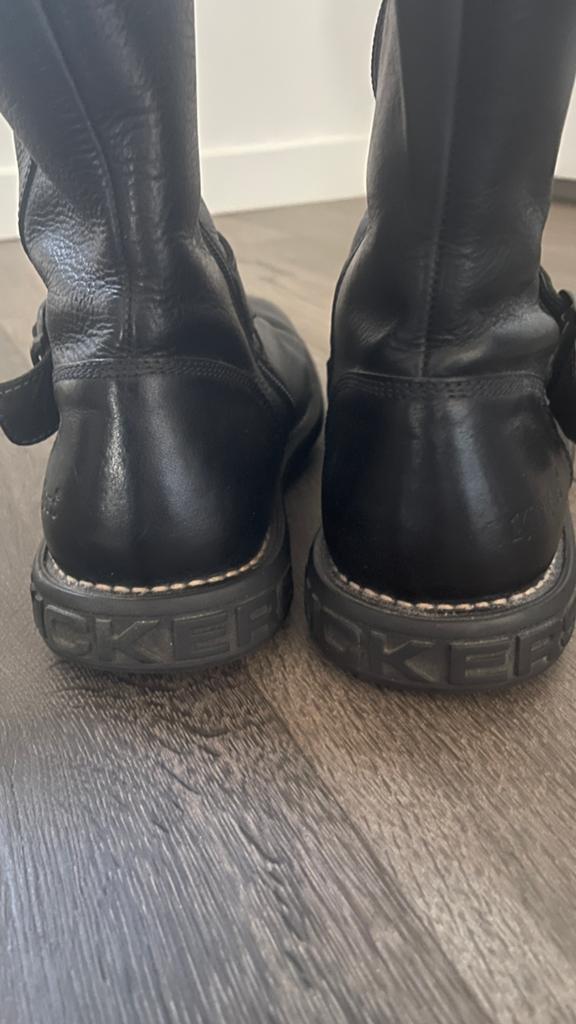 Lederen laarzen, Ophalen of Verzenden, Zo goed als nieuw, Zwart, Boots