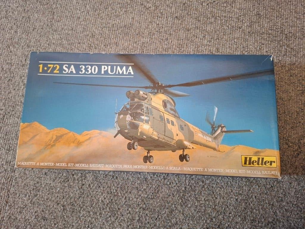 1/72 Heller SA330 Puma, Hobby en Vrije tijd, Modelbouw | Vliegtuigen en Helikopters, Overige merken, 1:72 tot 1:144, Gebruikt