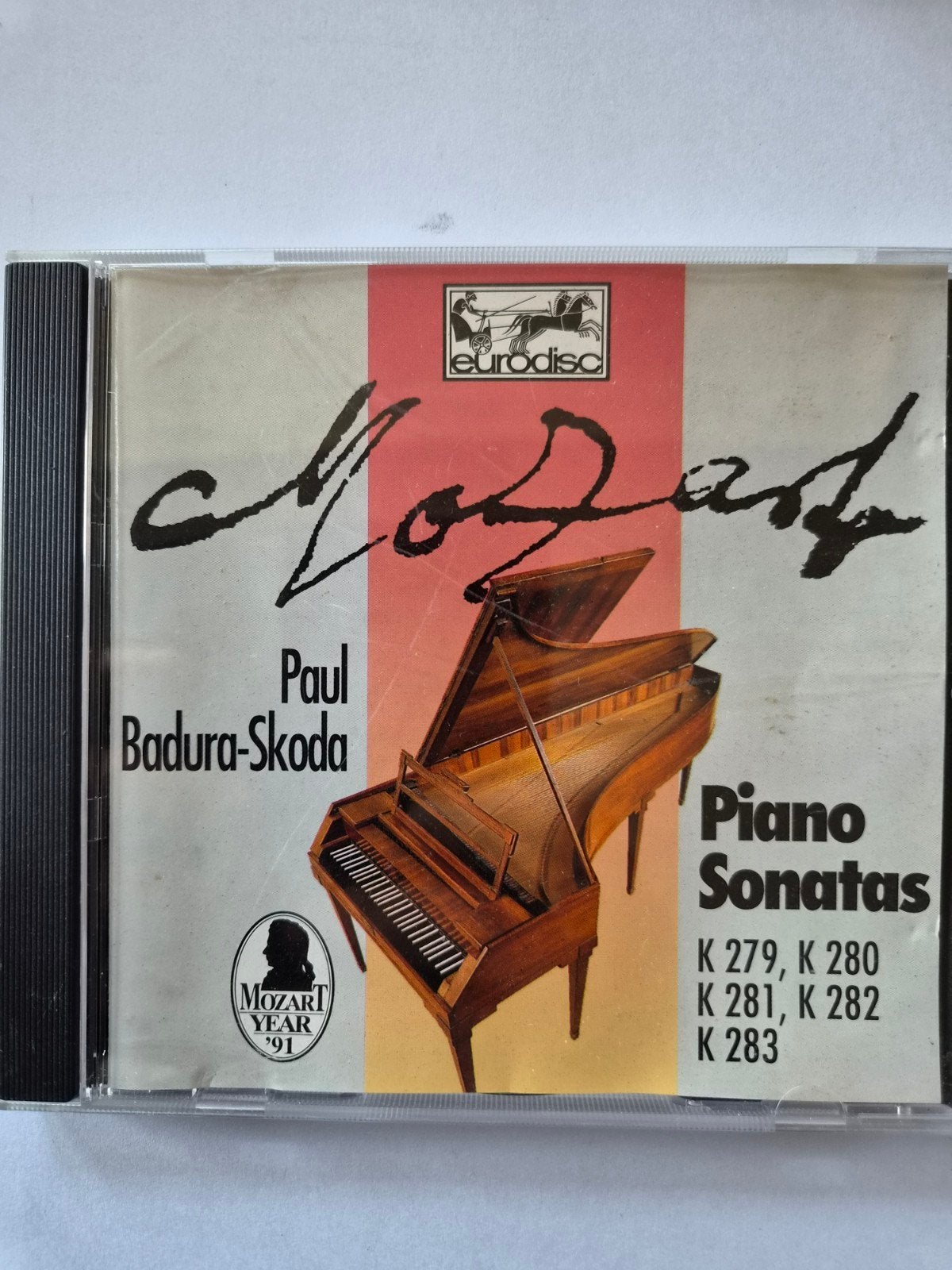 Mozart Piano Sonatas - Paul Badura-Skoda (Eurodisc CD), Gebruikt, Mozart, Ophalen of Verzenden, Classicisme