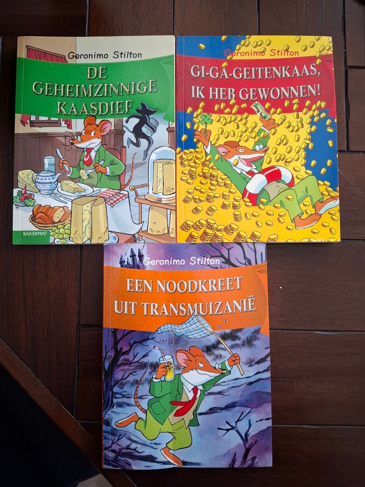 3 Geronimo Stilton boeken - Leuk voor jonge lezers!, Ophalen of Verzenden