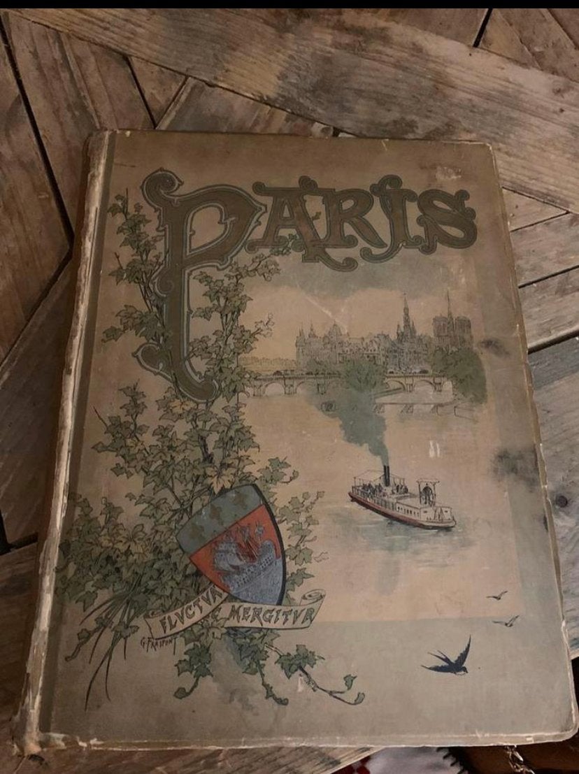 Oud Prentenboek Parijs - Auguste Vitu - 450 Tekeningen, Boeken, Prentenboeken en Plaatjesalbums, Gelezen, Prentenboek, Ophalen of Verzenden