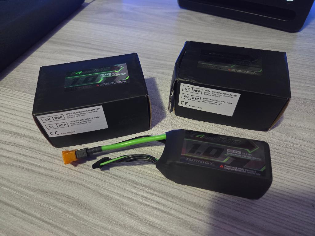 2X Turnigy Graphene 1000mAh 6S 75C Lipo XT60, Ophalen of Verzenden, Nieuw