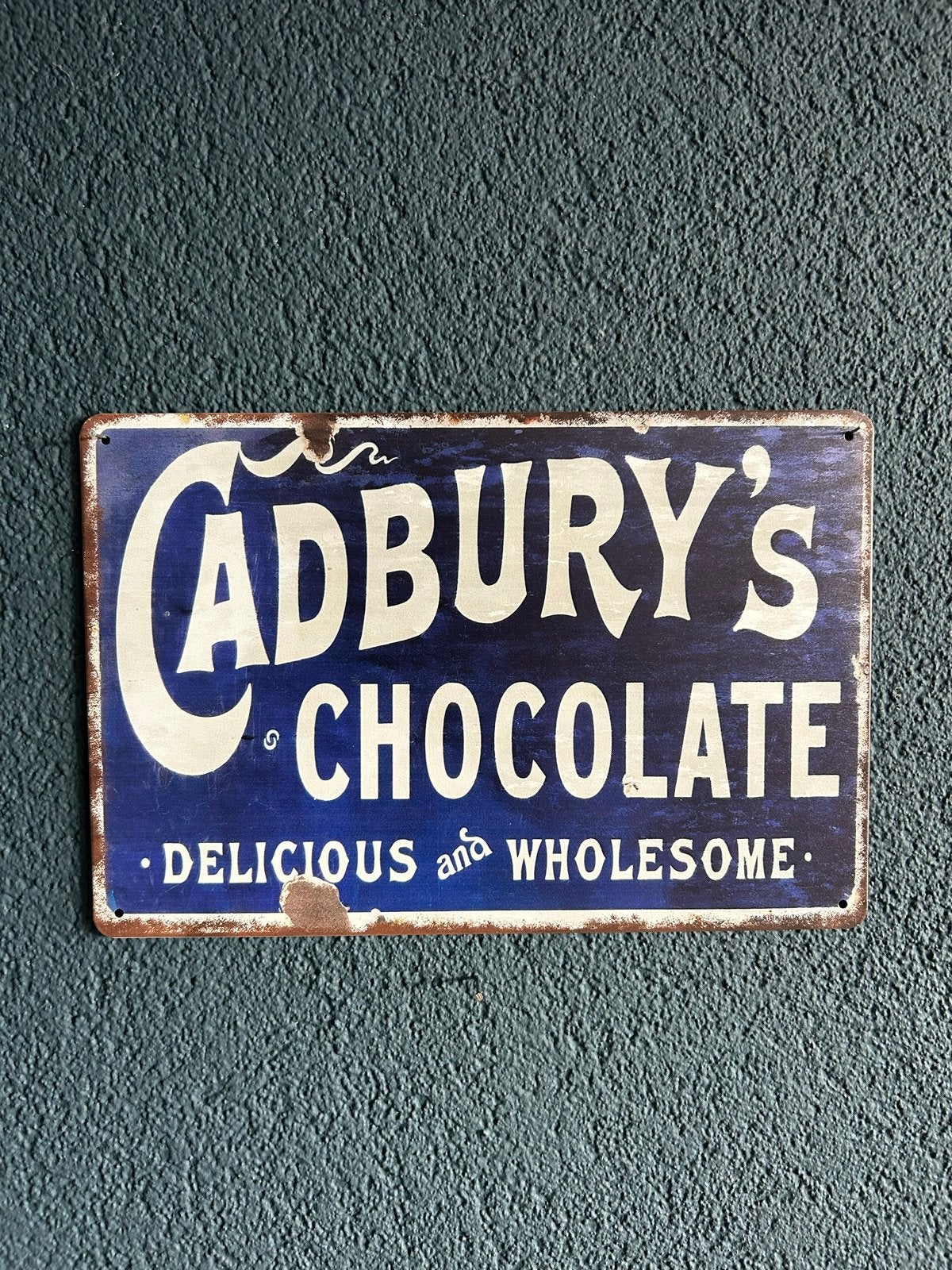 Vintage Cadbury's Chocolate Metal Bord - 20x30 cm, Ophalen of Verzenden
