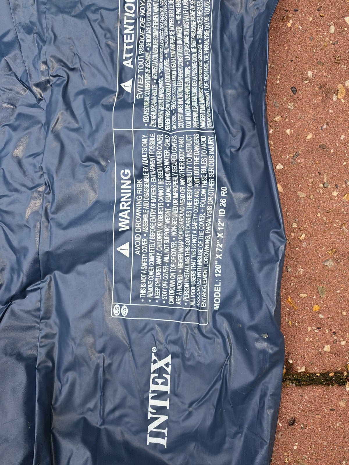 intex afdekzeil zwembad, Ophalen of Verzenden, Zo goed als nieuw, Afdekzeil