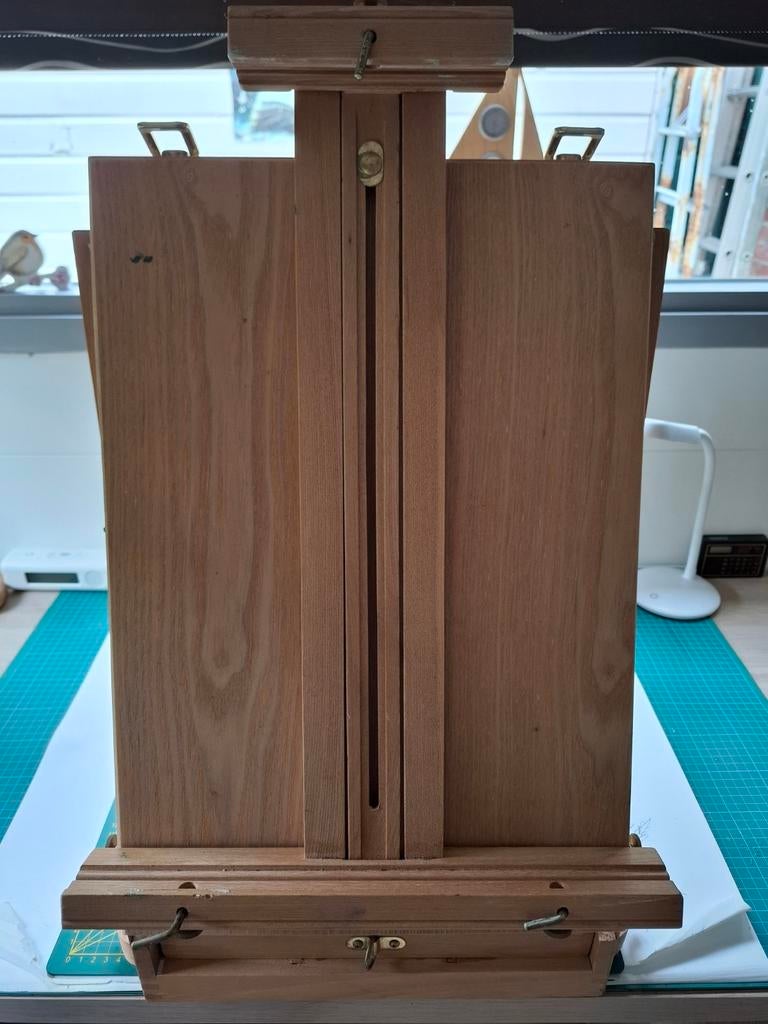 Houten schildersezel, tafelmodel, Hobby en Vrije tijd, Schilderen, Ophalen, Zo goed als nieuw, Ezel