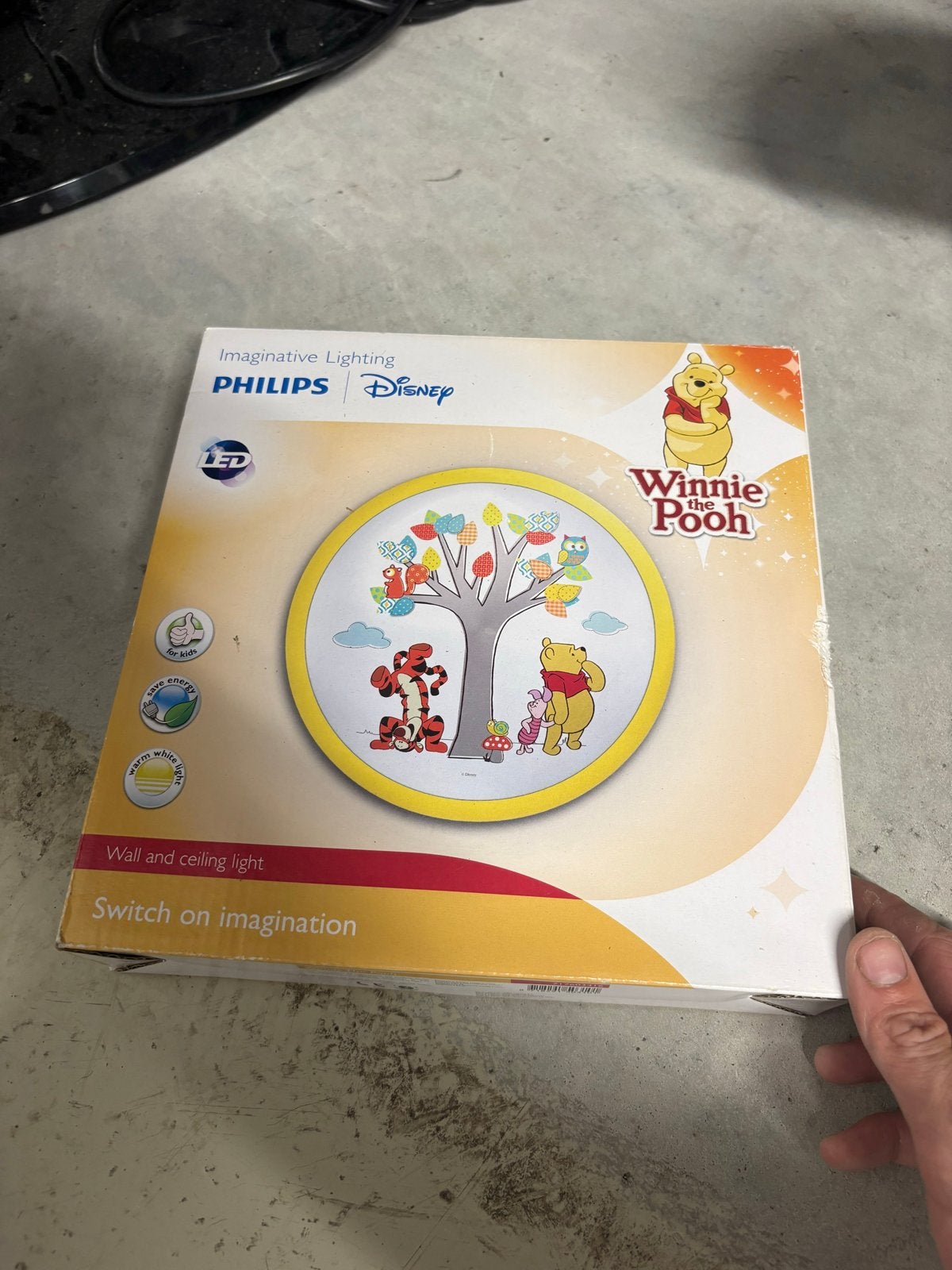 Philips Disney Winnie de Poeh LED Wand- en Plafondlamp, Ophalen, LED, Philips, Wandlamp