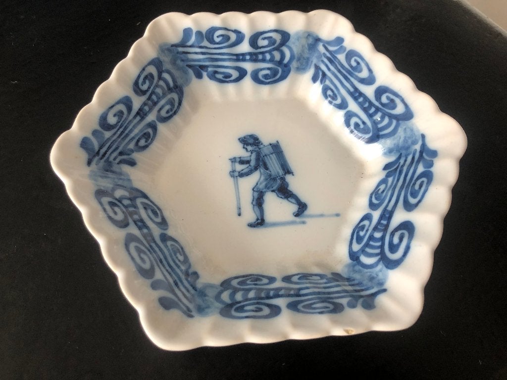 Leuk blauw/wit wandbordje van Makkum, Ophalen of Verzenden