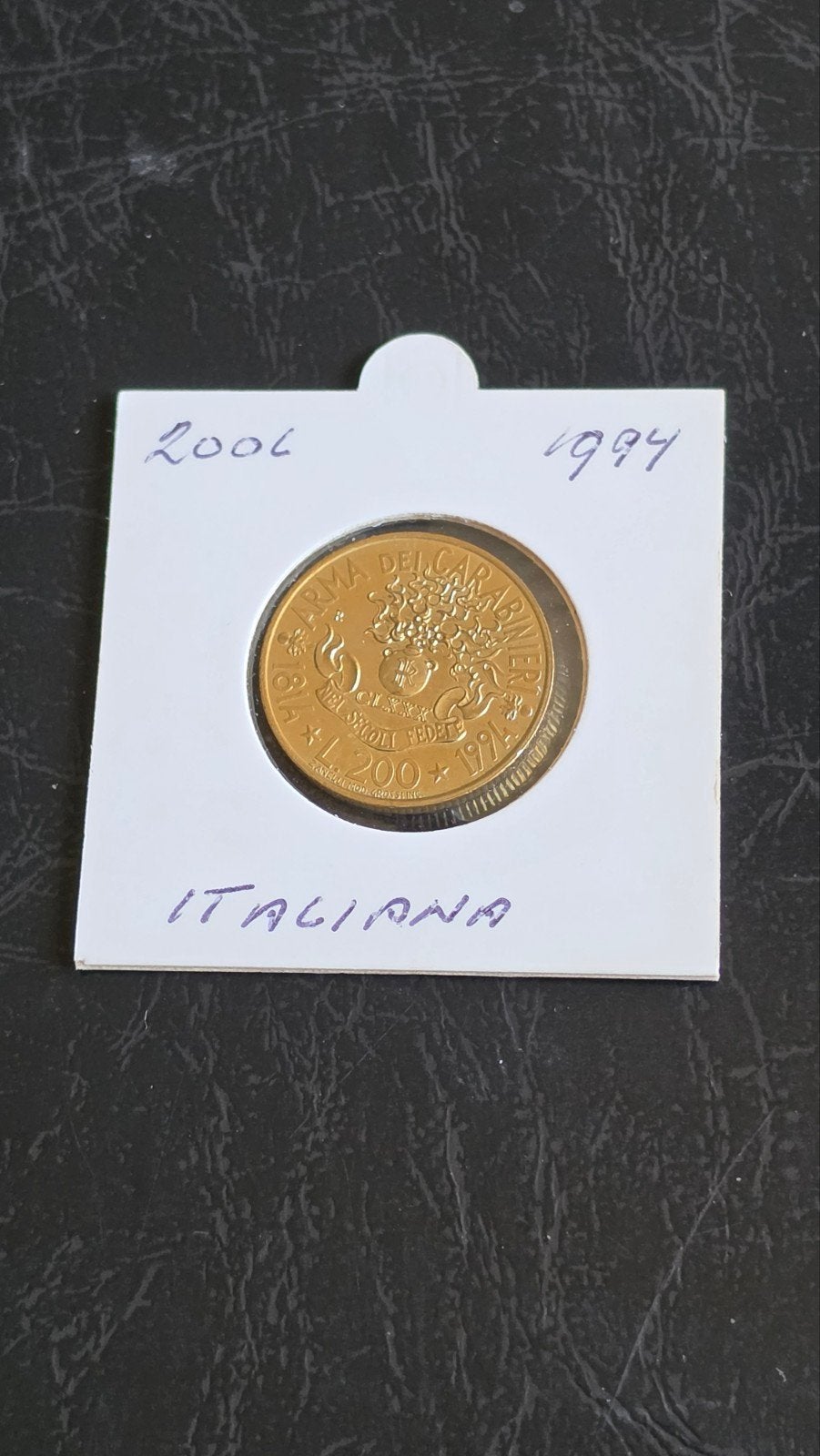 Italiaanse 200 Lire munt 1994-2006, Postzegels en Munten, Ophalen of Verzenden, Gestempeld