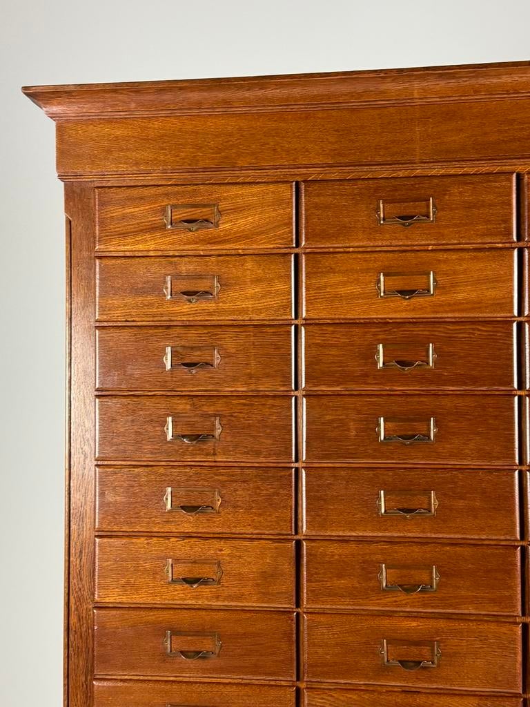 Archiefkast eiken ca. 1900 antiek, Huis en Inrichting, Kasten | Ladekasten, Ophalen, Gebruikt, 5 laden of meer, Eikenhout