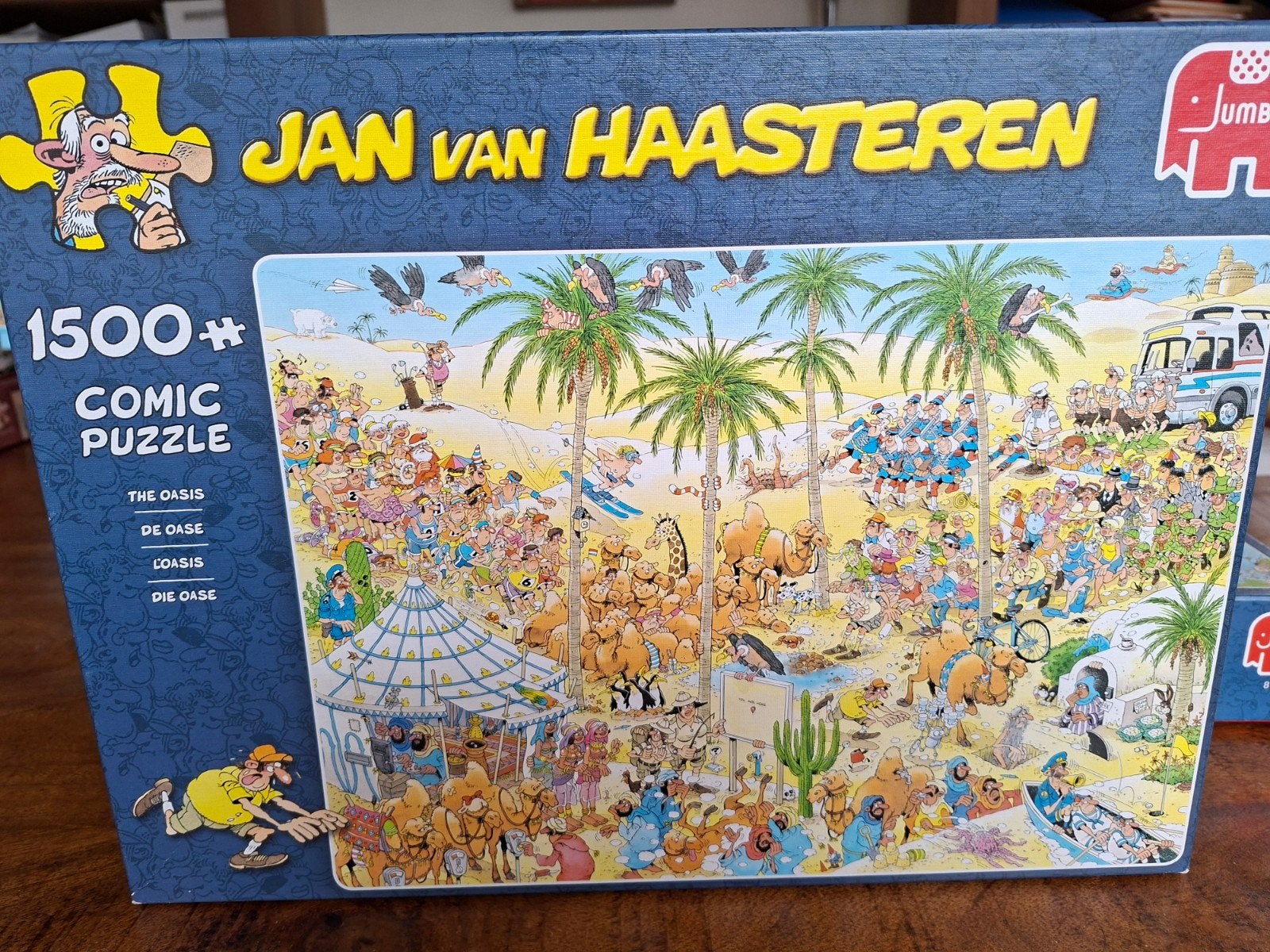 Jan van Haasteren de Oase 1500, Ophalen of Verzenden, 500 t/m 1500 stukjes, Zo goed als nieuw, Legpuzzel